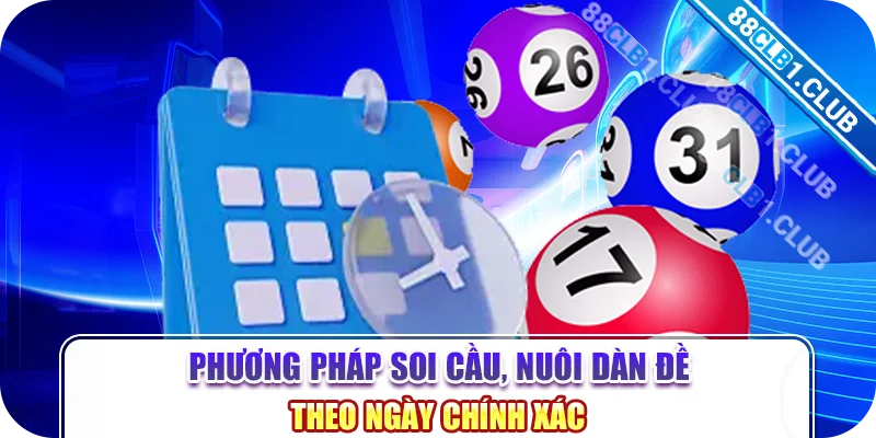 Phương pháp soi cầu, nuôi dàn đề theo ngày chính xác