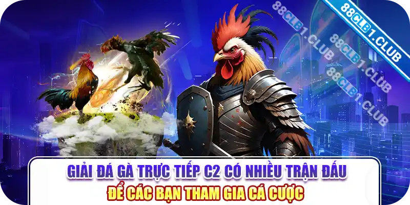 Giải đá gà trực tiếp c2 có nhiều trận đấu để các bạn tham gia cá cược